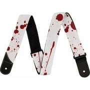 Jackson Splatter Guitar Strap - WHITE/RED, #299-2562-002