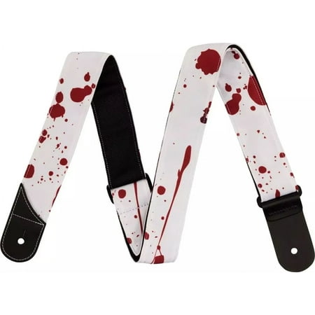 Jackson Splatter Guitar Strap - WHITE/RED, #299-2562-002