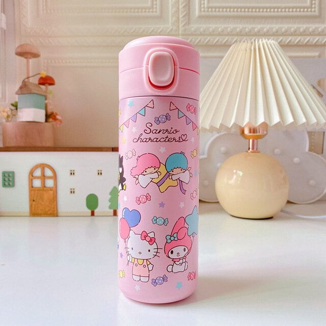 Kawaii Hello Kitty Sanrio Insulation Water Bottles Anime My Melody ...