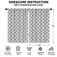 thumbnail image 2 of Blackout Kids Curtains,Gray and White Geometric Lattice Pattern Childrens Insulated Curtains Set Of 2,Bedroom Essentials,Toddler Room Decor 52"x84", 2 of 5