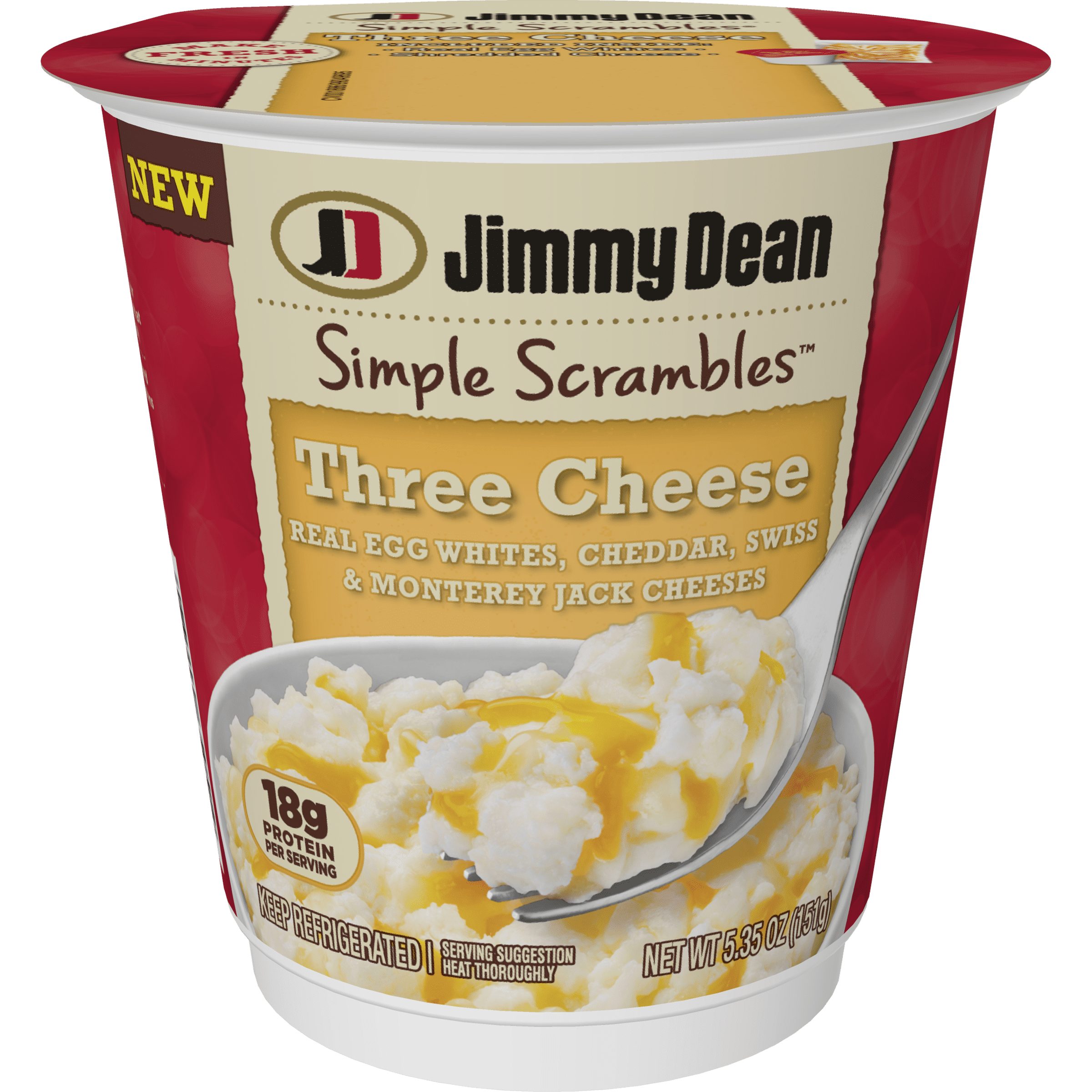 Jimmy Dean Simple Scrambles® Three Cheese Quick Breakfast Cup with Real