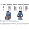 thumbnail image 4 of Women's Sexy Long Sleeve Crop Top 2023 Crew Neck Basic Fitted Tight Cropped T Shirts, 4 of 4
