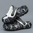 thumbnail image 2 of Eliogn Mens Lined Clogs Camo Fuzzy Garden Shoes Winter Slip-On Slippers Sandals with Adjustable Back Strap, 2 of 7