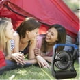 thumbnail image 4 of (2 pack) Gazeled Battery Operated Fan,Camping Fan, Super Long Lasting, Portable D-Cell Battery Powered Desk Fan with Timer,3 Speeds, Quiet, 180° Rotation,Cooling Fan for Bedroom,Home,Office,Outdoor, 5'',Blue, 4 of 13
