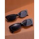 thumbnail image 2 of 2pcs/Set Unisex Cat Eye Ellipse Shape Fashionable Sunglasses, Suitable For Parties, Outdoor Travel, 2 of 4