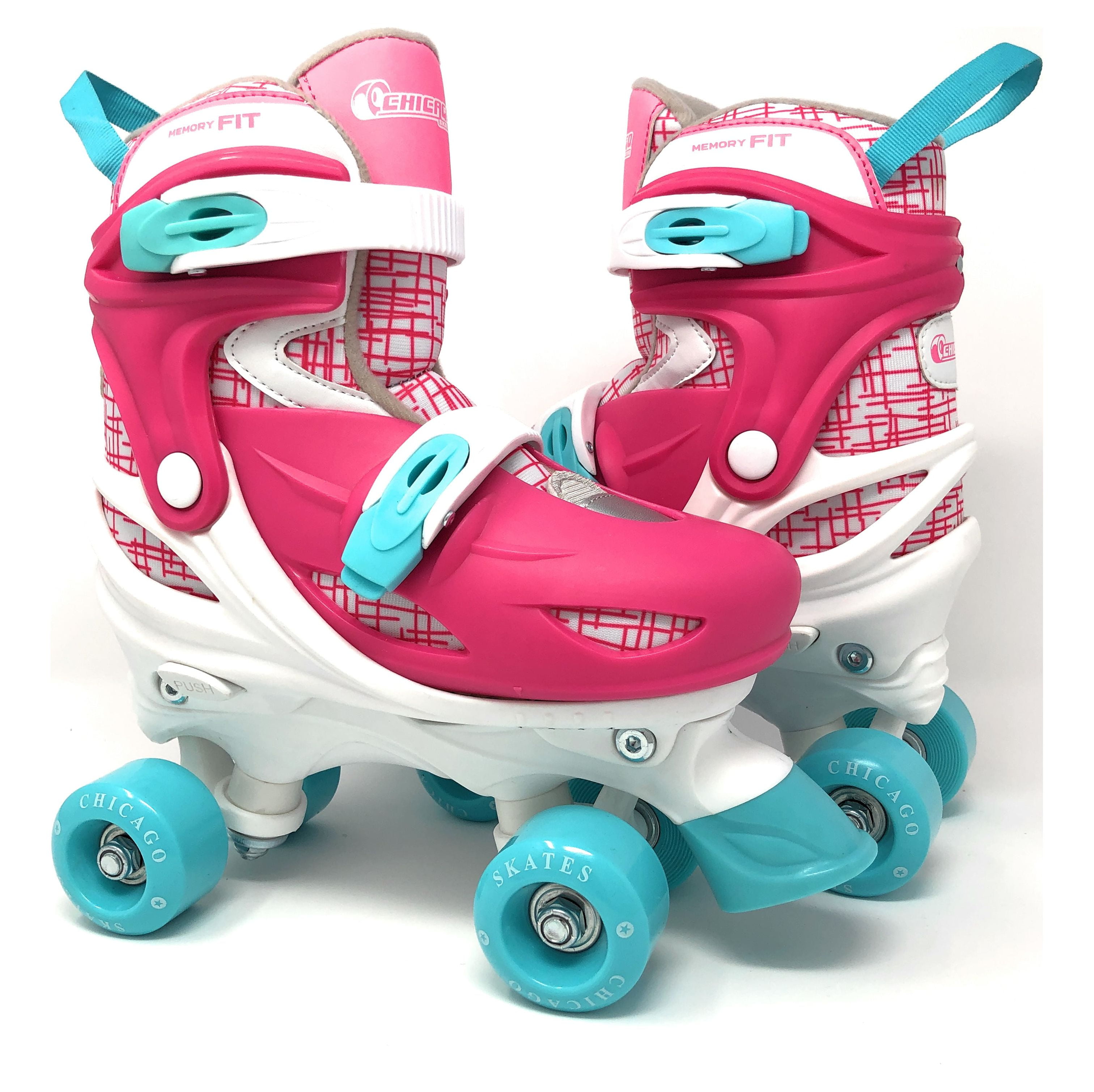Chicago Skates Training Kids' Roller Skate Combo Set - Pink/White (S)