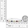 thumbnail image 6 of Gem Stone King 2.16 Ct Red Rhodolite Garnet Blue Sapphire 925 Silver and 10K Yellow Gold Lab Grown Diamond Infinity Bracelet for Women Mother's Mom Wife Her, Fully Adjustable up to 7.5 inch), 6 of 6