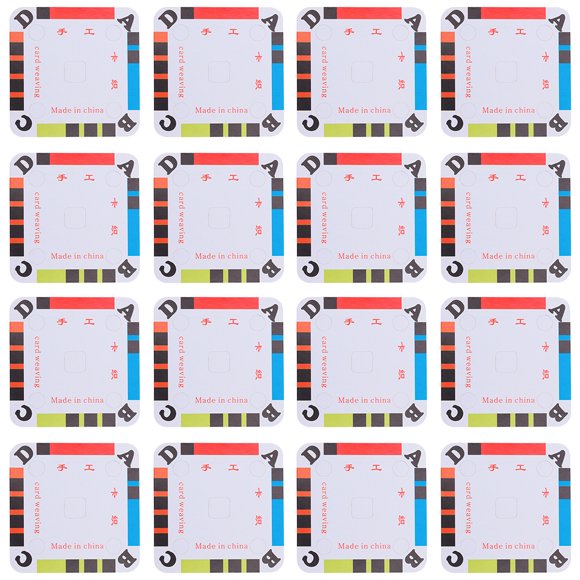 KAKOWELY 50Pcs Hand-made Weaving Cards Tablet Paper Loom Cards DIY Craft Accessories,1.97X"X1.97"X0.04"