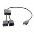 thumbnail image 2 of JSER Micro USB to Dual Ports Micro USB Female Hub Cable For Laptop PC Mouse Flash Disk, 2 of 7