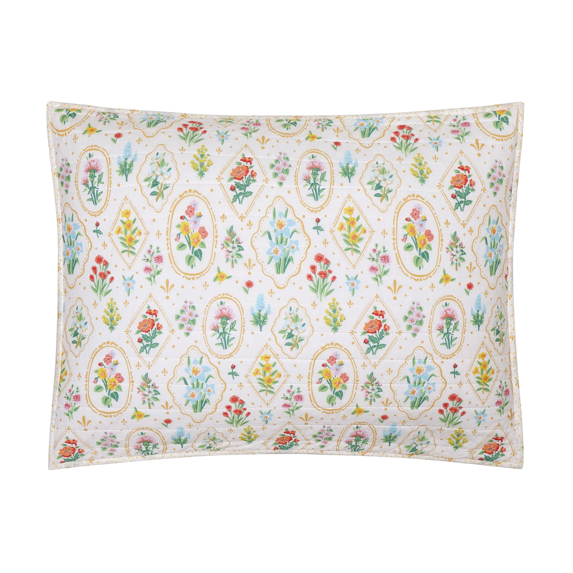 Makers Collective Floral Wallpaper Multi-Color 2-Piece Quilt Set, Twin