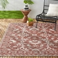 thumbnail image 2 of Nicole Miller New York Patio Country Ayala Botanical Floral Indoor/Outdoor Area Rug, Terracotta/Ivory , 5'2"x7'2", 2 of 9