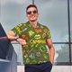 thumbnail image 4 of Fotbe Camping 1 Camiseta Polo de Golf para Hombre con Estampado – Camisa Deportiva Transpirable con Cuello Abotonado-Large, 4 of 6