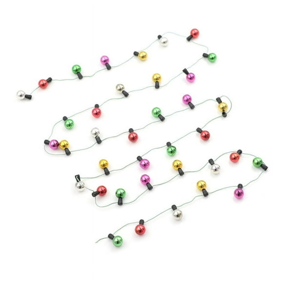 1m Dollhouse Miniature A String of multi-coloured plastic Christmas round light