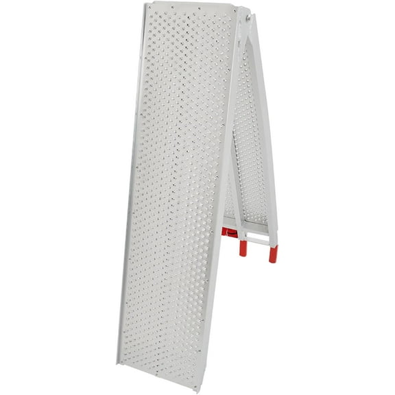 labwork 1Pcs 550 LBS Capacity 7.5FT Aluminum Folding Loading Ramps Motorcycle Ramp Replacement for Pickup Trucks, Dirt Bike Ramp with Handle, SUV, Trailer, GENRF8-025197