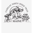thumbnail image 2 of Cadillac North Ridge Trail Maine Adult White Long Sleeve Hoodie-Small, 2 of 3
