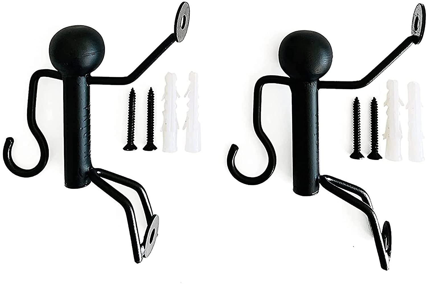 4 Crochets De Berger NUZAMAS 80 Cm - Piquets Métal Noir Robustes Pour Suspensions Jardin (lanternes, Plantes, Mangeoires Oiseaux)