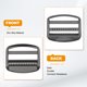 thumbnail image 3 of Hebilla Deslizante de Bloqueo Uxcell Aleación de Zinc Ajustable para Cintas de Liberación 1-1/2", Negro-Gris, Paquete de 4, 3 of 6