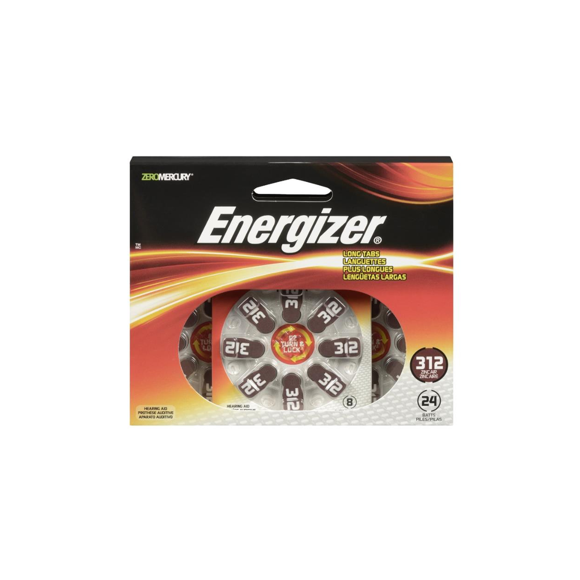 Energizer AZ312 Zinc Air Hearing Aid Batteries (24 Pack) | Walmart Canada