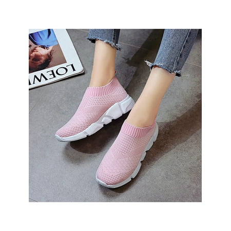 

Audeban Women Sneakers Trainers Outdoor Athletic Running Sport Casual Shoes Slip On