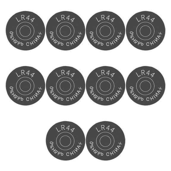 10Pcs 1.5V LR44 Coin Cell Battery AG13 357 357A A76 GPA76 Alkaline Button Cell