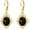 Black Onyx filigree earrings, variant on Black Onyx Earrings Gifts for Women Sterling Silver 18K Yellow Gold Plated Black Opal Filigree Boho Dangle Earrings Jewelry Gifts