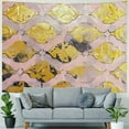thumbnail image 4 of Autua Gold Tapestry Wall Hanging Unique Style Graphic Tapestries Home Wall Decor Art for Living Room Bedroom Apartment Farmhouse Dorm 40x30inch, 4 of 6