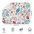 thumbnail image 2 of Microfibre Drying Mat for Kitchen Pioneer Dish Drying Drainer Mat Absorbent Colorful Floral Drying Mat Washing Up for Glass, Plate & Cup 18inch X 24inch, 2 of 5