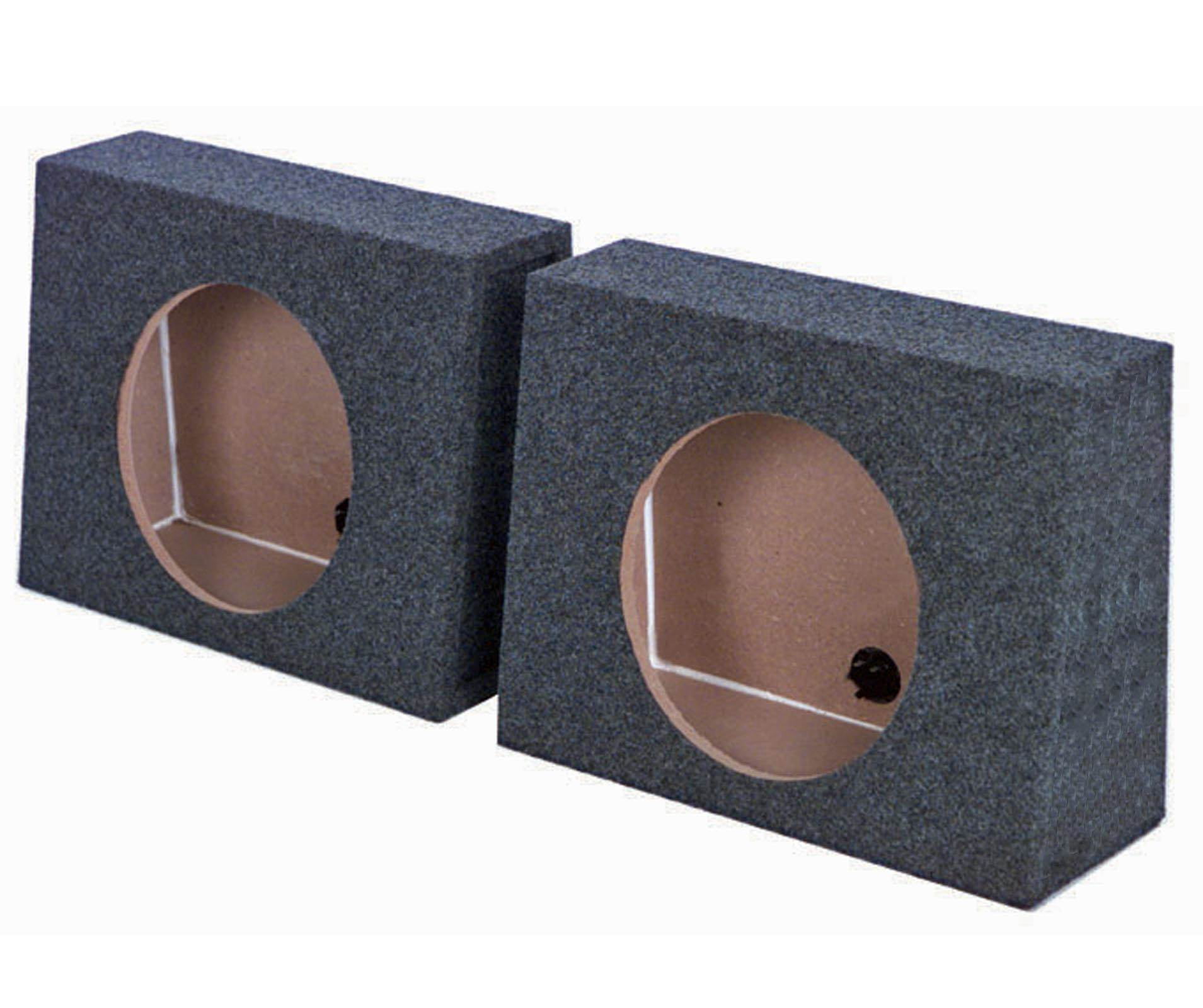 QPower QTW10 Single 10" Sealed Car Audio Subwoofer Sub Box Enclosures (2  Pack) - Walmart.com
