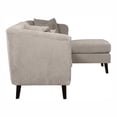 thumbnail image 3 of Furniture of America Chenille Upholstery Loris Sectional, Light Gray, 3 of 4
