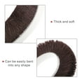 thumbnail image 4 of REGALWOVEN Weather Stripping Brush Self-Adhesive Seal Weatherstrip Sweep Brush for Door Window Brown 20ft x 0.35" x 0.6", 4 of 5
