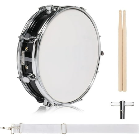 YANG2 13" x 3.5" Snare Drum Kit, Snare Drum Set for Kids Students with Premium Material, Excellent Sound, Classic Appearance (Black)