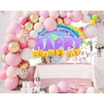 thumbnail image 5 of Beautiful Rainbow Happy Birthday Backdrop Banner for Kids Birthday Party Backdrop,Blue Sky Balloons Birthday Sign for Girls Boys Party Decorations Supplies, 5 of 5