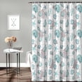 thumbnail image 3 of Shower Curtain Beach Starfish Shower Curtains for Bathroom Decor Coral Seashell Conch Shower Curtain Sets with Hooks Waterproof Fabric Bath Curtain Standard 72" X 72", 3 of 5