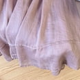 thumbnail image 4 of Women's Linen Long Skirt Summer Elasticized High Waist Bohemian Long Skirt Vintage Elasticized High Waist Pleated A-Line Flared Halter Skirt Ndbuld Rollbacks,Purple,M, 4 of 7