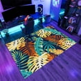 thumbnail image 3 of Vintage Tropical Plants Rug 2x3ft Small Area Rugs Palm Leaf Monstera Rugs Ultra Soft Washable Carpet with Non Slip Backing for Living Room Bedroom Gameroom Study Office Home Decor Mat, 3 of 7