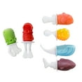 thumbnail image 5 of ZOKU Fish Pop Molds, 6 Silicone Popsicle Molds in One Tray, Unique Sea Creature Designs, BPA-free, 5 of 9