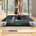 thumbnail image 5 of Gymax 2 in 1 Folding Treadmill 2.25HP Running Machine w/ Dual Display Silver, 5 of 9