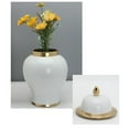 thumbnail image 4 of Modern Ceramic Ginger Jar with Lid Storage Jar Bud Vase Display Home Containers Table Centerpiece Ornament ,, 4 of 7