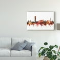 thumbnail image 3 of Trademark Fine Art 'Malmo Sweden Skyline Red' Canvas Art by Michael Tompsett, 3 of 4