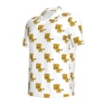 thumbnail image 2 of Rocae Leopard Print for Men's Short Sleeve Polo Shirt, Quick Drying Performance Moisture Wicking Sports Men's Golf Shirt Medium, 2 of 9