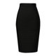 thumbnail image 1 of Falda lápiz bandaje de cintura alta y largo hasta la rodilla para mujer - Cierre con cremallera trasera - Poliéster/spandex, XS-XXL - Ropa de fiesta/cóctel, 1 of 4