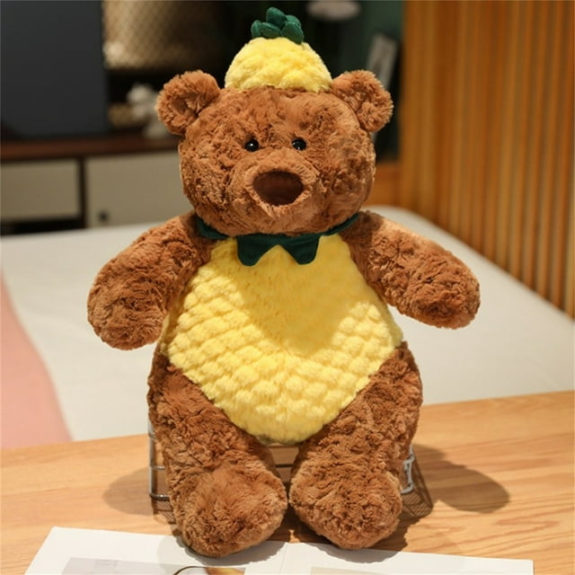 Jellycat 10 Inch Soft Plushies Toys Pineapple Bear Stuffed Toys, Cosy and Soft Stuffed Animals Plush Toys Doll, Ideal Easter Day Gift