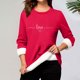 thumbnail image 1 of Heisall Womens Base Layer Shirts Autumn Winter Floral Print Round Neck Long Sleeve Thickened Fleece Teddy Shearling Warm Fitted Thermal Tops for Daily Cold Weather Wear, 1 of 3