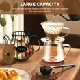 thumbnail image 6 of Tzdxfgl Coffee Pod Holders Basket with Wood Lid, Large Capacity K Cup Holder for Counter, Black Pot, 6 of 11