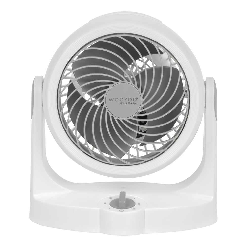 Woozoo Quiet Personal Desktop Circulating Fan, White