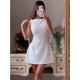 thumbnail image 4 of Tossy-minivestido blanco con espalda descubierta para mujer, Vestido corto ajustado de retazos, Sexy, a la moda, elegante, para fiesta, verano 2024, 4 of 5