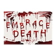 thumbnail image 2 of TIMIFIS Linen Placemat Halloween Graffiti Printing Placemat New Red Letter Linen Table Mat Border Home Table Decoration Insulation Mat Placemats Kitchen Gadgets, 2 of 5