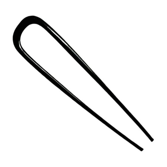 Horquilla para el cabello con doble tapón en forma de U, horquilla para el cabello