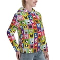thumbnail image 6 of Sikiie Colorful Bulldog Women's Casual Hoodies Long Sleeve Lightweight Pullover Tops Loose Sweatshirt-Medium, 6 of 7