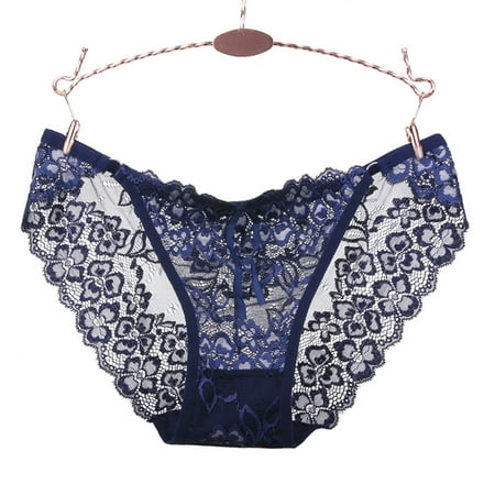 Bigersell Plus Size Cotton Underwear for Women Clearance Women Underwear Tangas Panty Style P-810 Spandex Shaping Panties Seamless Underwear Ladies Thong Briefs Women s Panties Navy One Size